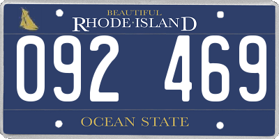 RI license plate 092469