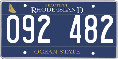 RI license plate 092482
