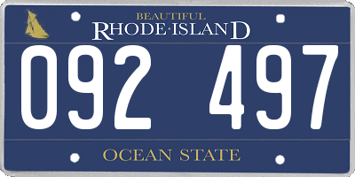 RI license plate 092497