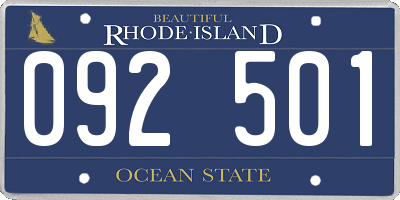 RI license plate 092501