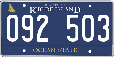 RI license plate 092503