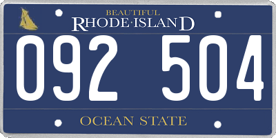 RI license plate 092504