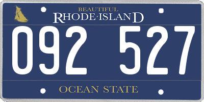 RI license plate 092527
