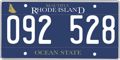 RI license plate 092528