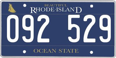 RI license plate 092529