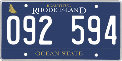 RI license plate 092594