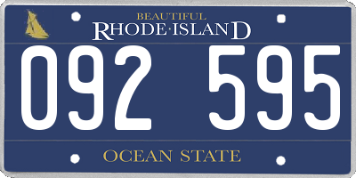 RI license plate 092595