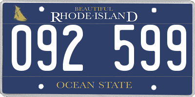 RI license plate 092599