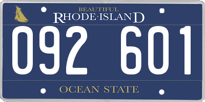 RI license plate 092601