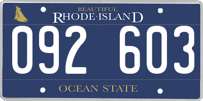RI license plate 092603