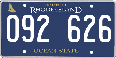 RI license plate 092626