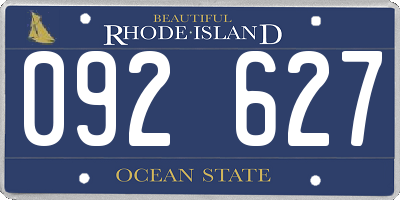 RI license plate 092627