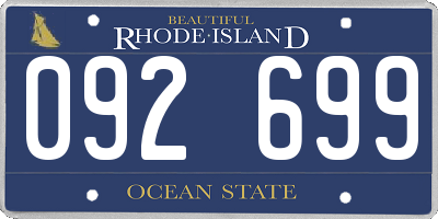 RI license plate 092699
