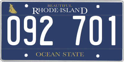 RI license plate 092701