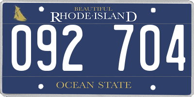 RI license plate 092704