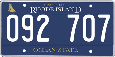 RI license plate 092707