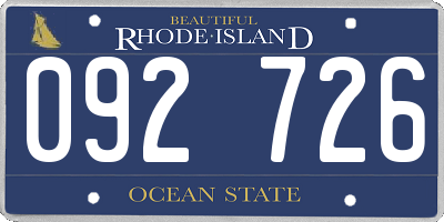 RI license plate 092726