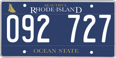 RI license plate 092727