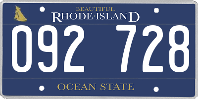 RI license plate 092728