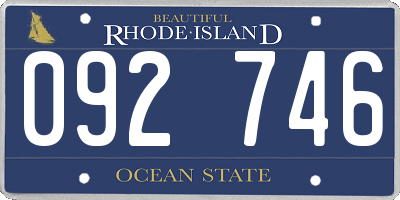 RI license plate 092746