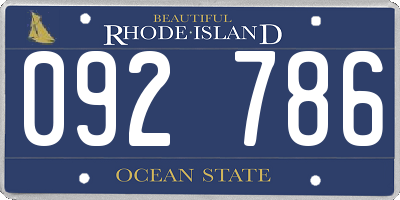 RI license plate 092786