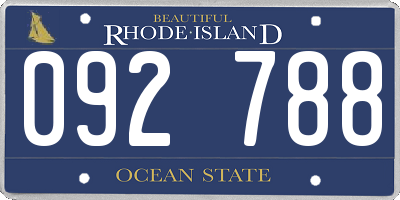 RI license plate 092788