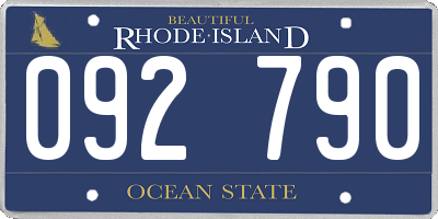 RI license plate 092790