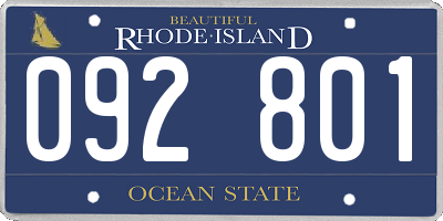 RI license plate 092801