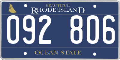 RI license plate 092806