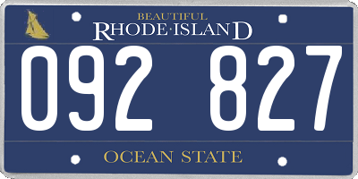 RI license plate 092827