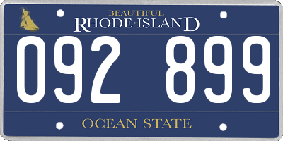 RI license plate 092899