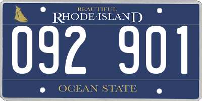 RI license plate 092901