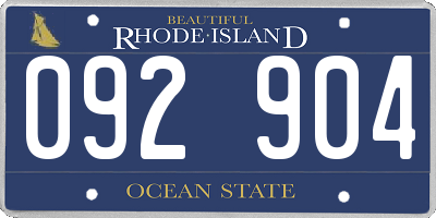 RI license plate 092904