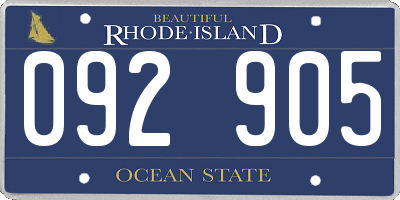 RI license plate 092905