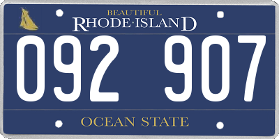 RI license plate 092907