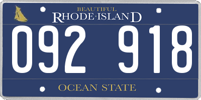 RI license plate 092918