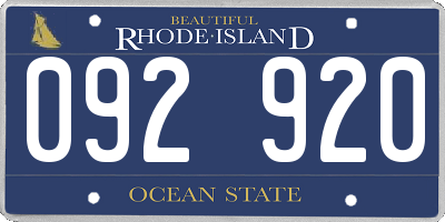 RI license plate 092920