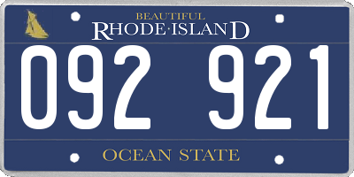 RI license plate 092921