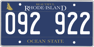 RI license plate 092922