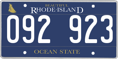 RI license plate 092923