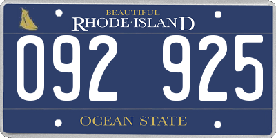 RI license plate 092925