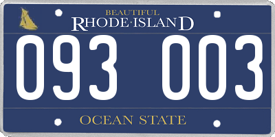 RI license plate 093003