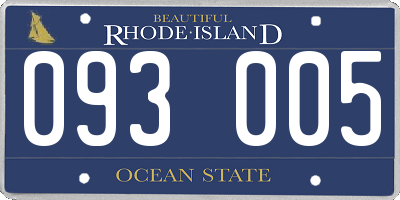 RI license plate 093005