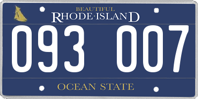 RI license plate 093007
