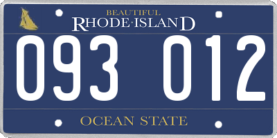 RI license plate 093012