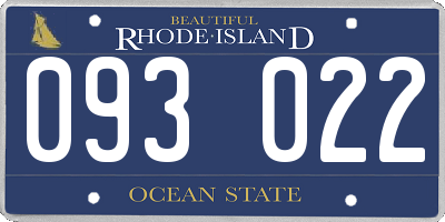 RI license plate 093022