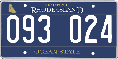RI license plate 093024