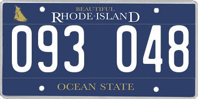 RI license plate 093048