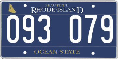 RI license plate 093079