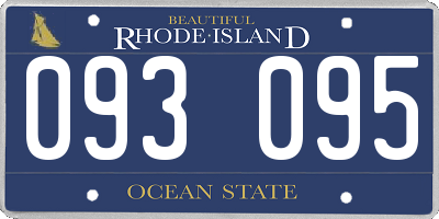 RI license plate 093095